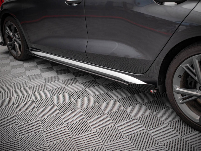 Street PRO Side Skirts Diffusers (+flaps) Audi S3 / A3 S-line 8Y (2020-)