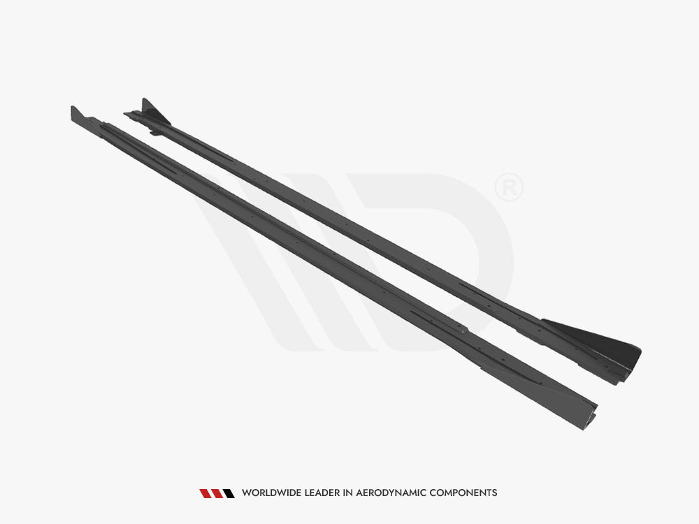 Street PRO Side Skirts Diffusers (+flaps) Audi S3 / A3 S-line 8Y (2020-)