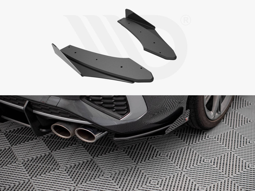 Street PRO Rear Side Splitters (+flaps) Audi S3 Sedan 8Y (2020-)