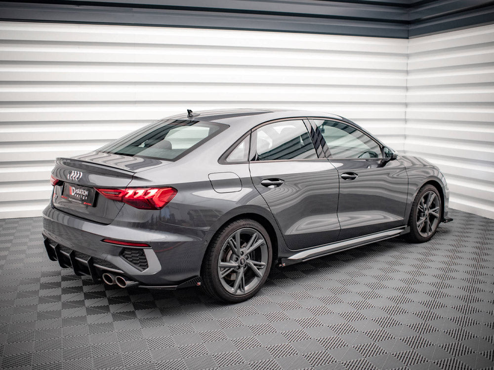 Street PRO Rear Side Splitters (+flaps) Audi S3 Sedan 8Y (2020-)