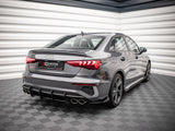 Street PRO Rear Side Splitters (+flaps) Audi S3 Sedan 8Y (2020-)