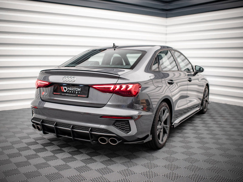 Street PRO Rear Side Splitters (+flaps) Audi S3 Sedan 8Y (2020-)