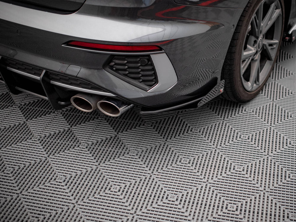 Street PRO Rear Side Splitters (+flaps) Audi S3 Sedan 8Y (2020-)