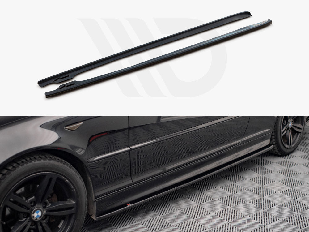 Side Skirts Diffusers V.2 Bmw 3 Coupe M-pack E46 (1999-2005)
