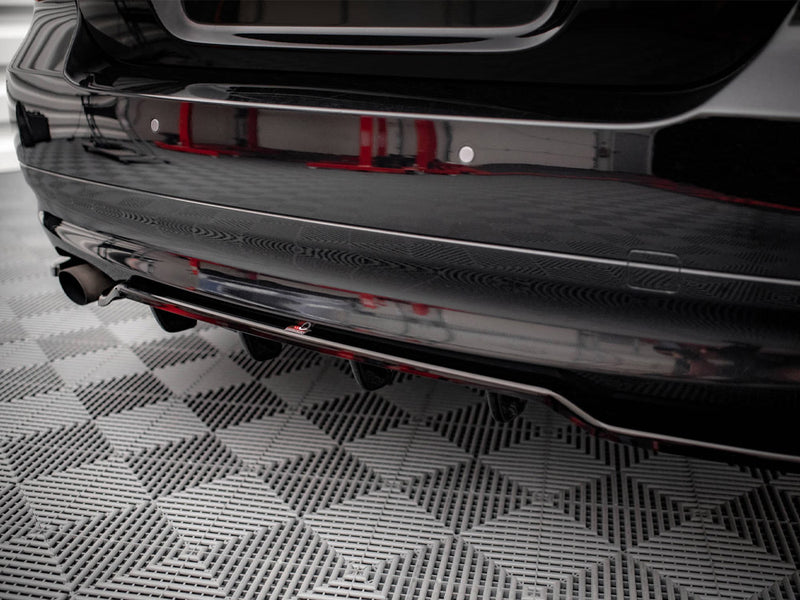 MAXTON DESIGN Central Rear Splitter (Vertical Bars) BMW 3 Sedan E90 (2004-2008)