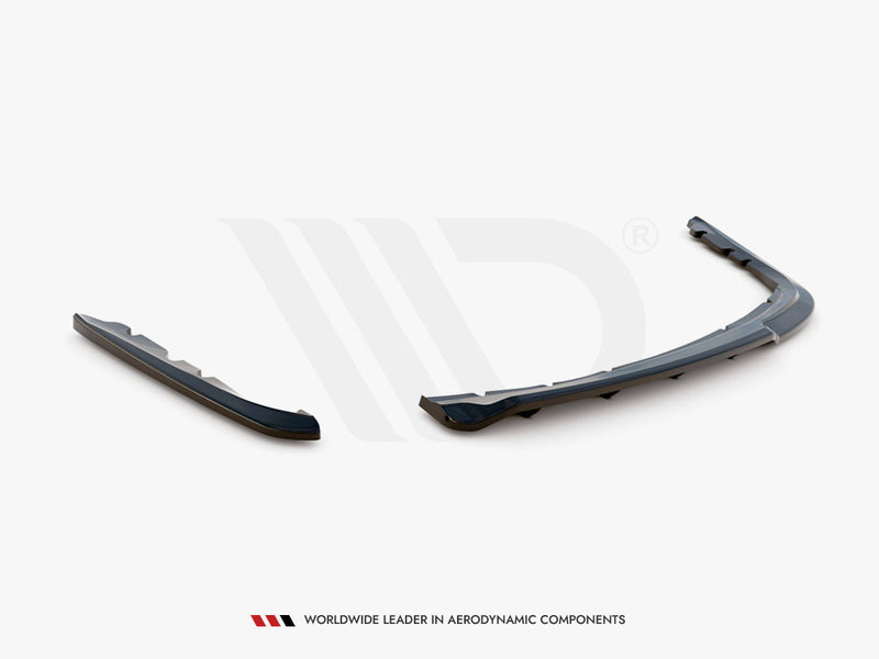 MAXTON DESIGN Central Rear Splitter (Vertical Bars) BMW 3 Sedan E90 (2004-2008)