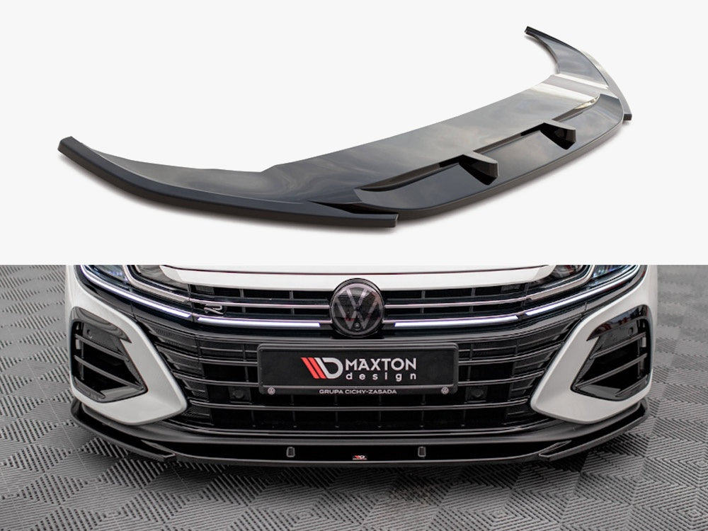 Front Splitter V.1 compatible with Volkswagen Arteon R Sedan / Shooting Brake Mk1 Facelift
