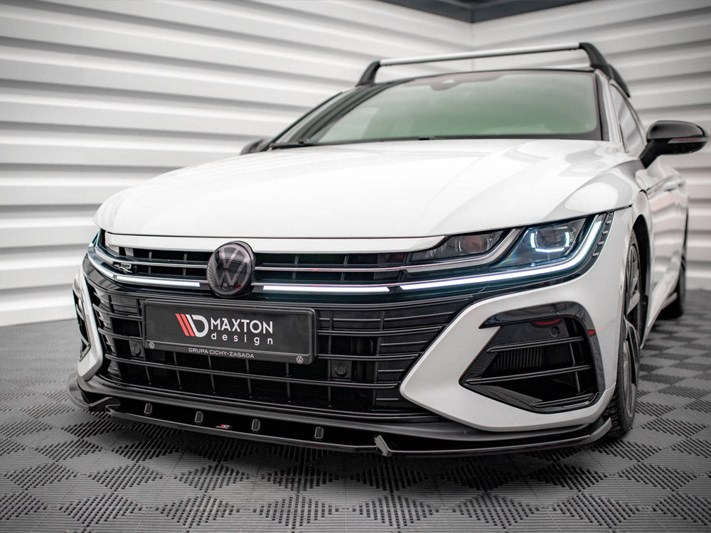 Front Splitter V.2 compatible with Volkswagen Arteon R Sedan / Shooting Brake Mk1 Facelift