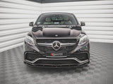 Front Splitter V.2 compatible with Mercedes GLE Coupe 63AMG C292 (2015-2019)