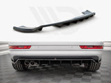 MAXTON DESIGN Central Rear Splitter (Vertical Bars) Audi Q3 8U Facelift (2014-2018)