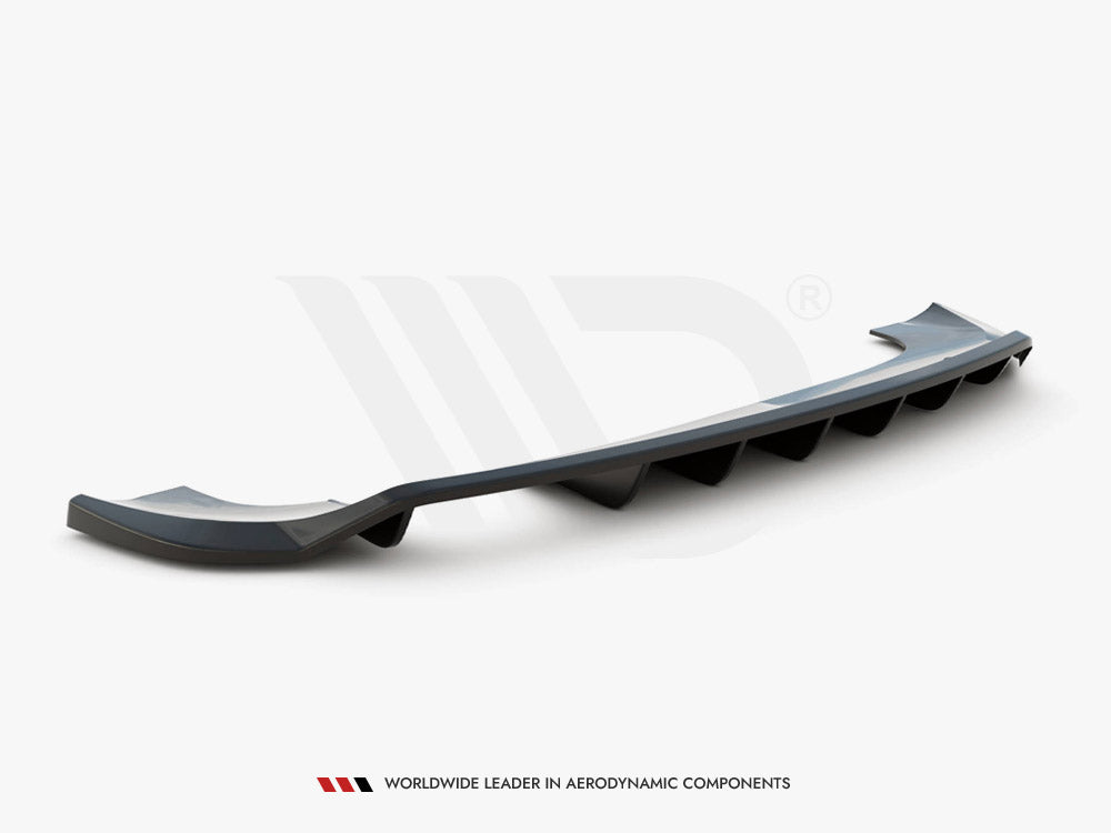 MAXTON DESIGN Central Rear Splitter (Vertical Bars) Audi Q3 8U Facelift (2014-2018)