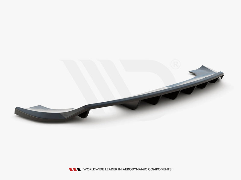 MAXTON DESIGN Central Rear Splitter (Vertical Bars) Audi Q3 8U Facelift (2014-2018)