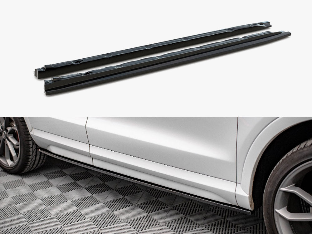 Side Skirts Diffusers compatible with Audi Q3 Sport 8U Facelift