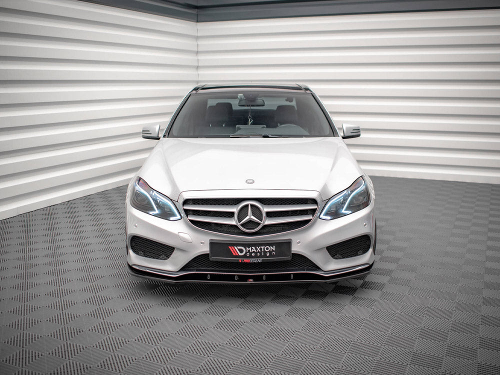 Front Splitter V.1 compatible with Mercedes E AMG Line Sedan W212 Facelift (2012-2016)
