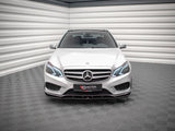 Front Splitter V.1 compatible with Mercedes E AMG Line Sedan W212 Facelift (2012-2016)