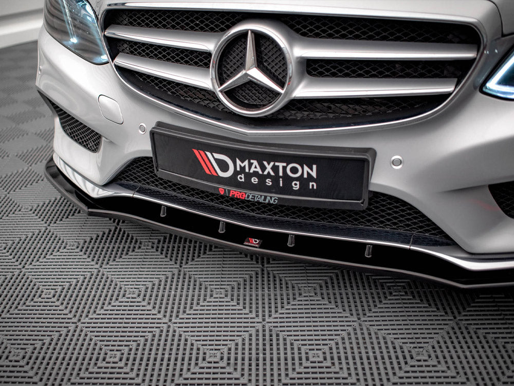 Front Splitter V.1 compatible with Mercedes E AMG Line Sedan W212 Facelift (2012-2016)