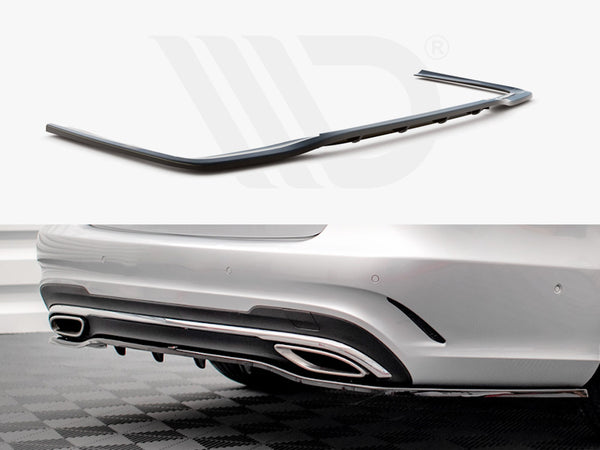 MAXTON DESIGN Central Rear Splitter (Vertical Bars) Mercedes E Amg-Line Sedan W212 Facelift (2012-2016)
