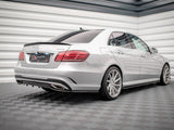 MAXTON DESIGN Central Rear Splitter (Vertical Bars) Mercedes E Amg-Line Sedan W212 Facelift (2012-2016)