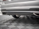 MAXTON DESIGN Central Rear Splitter (Vertical Bars) Mercedes E Amg-Line Sedan W212 Facelift (2012-2016)