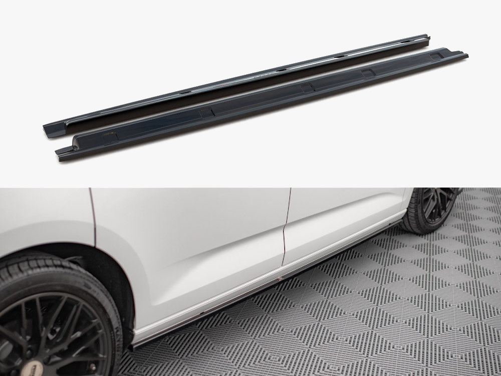 Side Skirts Diffusers compatible with VW Caddy Mk5 / Ford Transit Connect Mk3