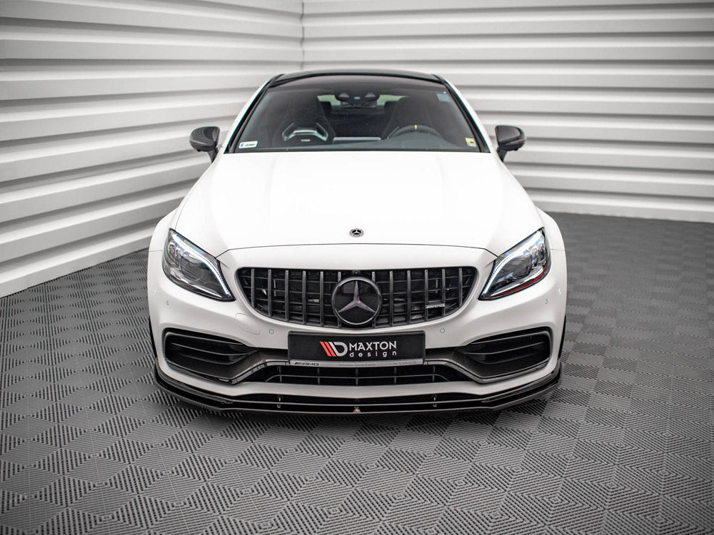 Front Splitter V.1 compatible with Mercedes-AMG C63 Coupe AMG Aero Pack C205 Facelift