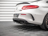MAXTON DESIGN Central Rear Splitter (Vertical Bars) Mercedes-AMG C 63AMG Coupe AMG Aero Pack C205 Facelift
