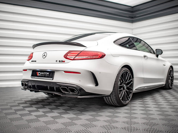 MAXTON DESIGN Central Rear Splitter (Vertical Bars) Mercedes-AMG C 63AMG Coupe AMG Aero Pack C205 Facelift