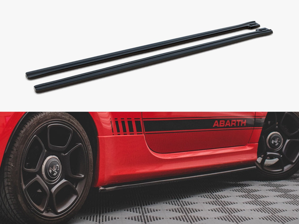 Side Skirts Diffusers compatible with Abarth 595 Mk1 Facelift
