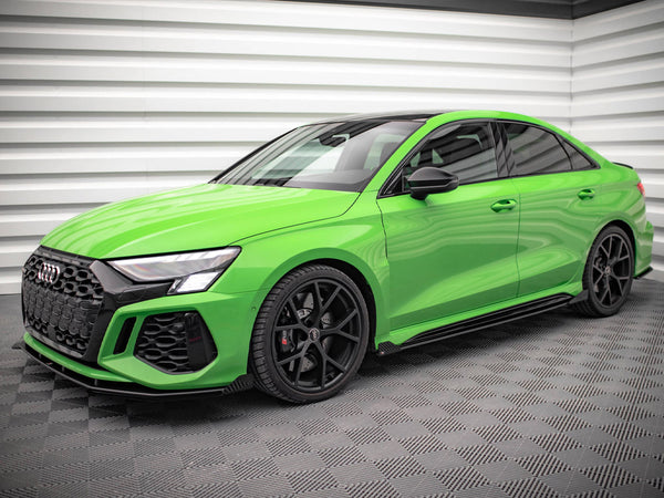 Street PRO Side Skirts Diffusers (+flaps) Audi RS3 Sedan 8Y (2020-)