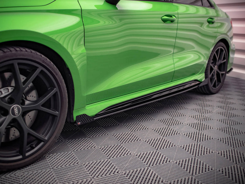 Street PRO Side Skirts Diffusers (+flaps) Audi RS3 Sedan 8Y (2020-)
