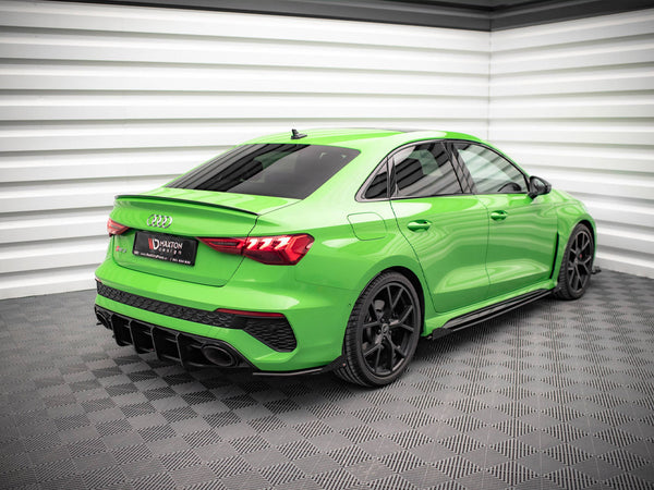 Street PRO Rear Side Splitters (+flaps) Audi RS3 Sedan 8Y (2020-)