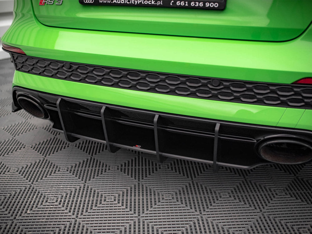 Street PRO Rear Diffuser compatible with Audi RS 3 Sedan 8Y (2020-) - Red