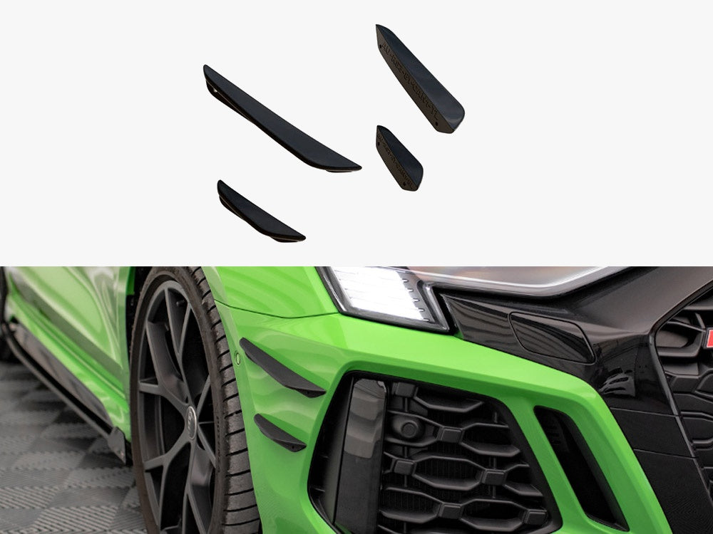 Front Bumper Wings (Canards) compatible with Audi RS 3 8Y