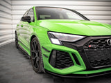 Front Bumper Wings (Canards) compatible with Audi RS 3 8Y