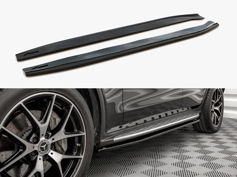 Side Skirts Diffusers V.1 compatible with Mercedes-Benz GLC Coupe AMG Line C253