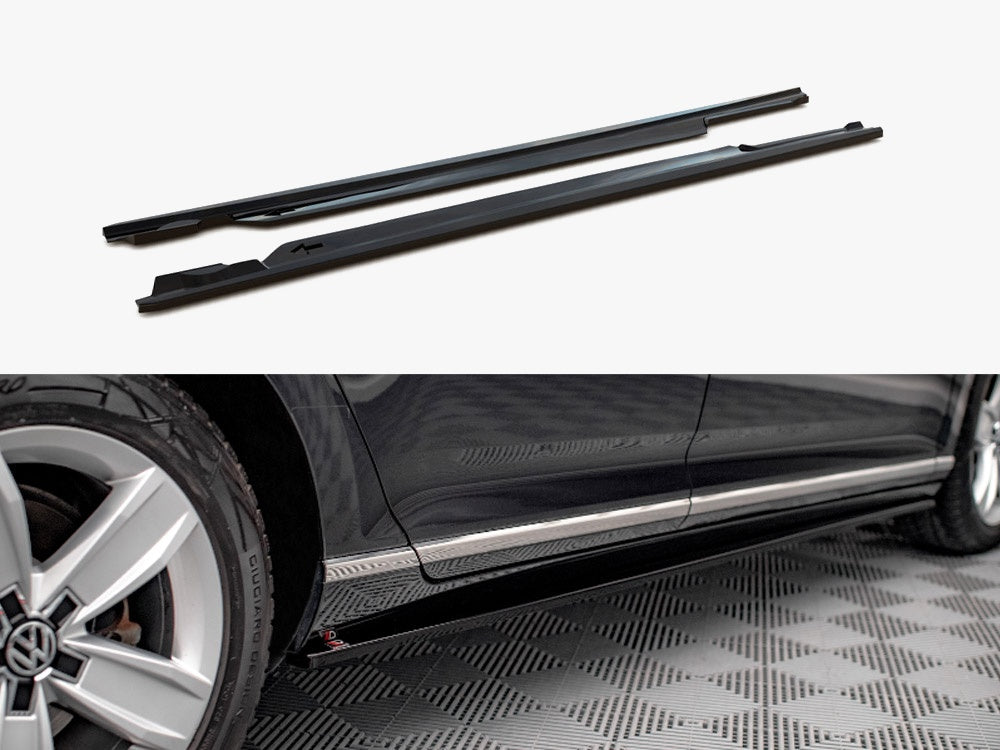 Side Skirts Diffusers compatible with VW Passat B8 Facelift