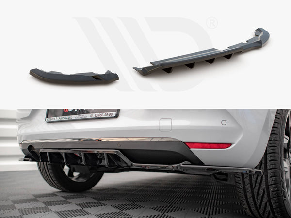MAXTON DESIGN Central Rear Splitter (Vertical Bars) Renault CLIO Mk5 (2019-)