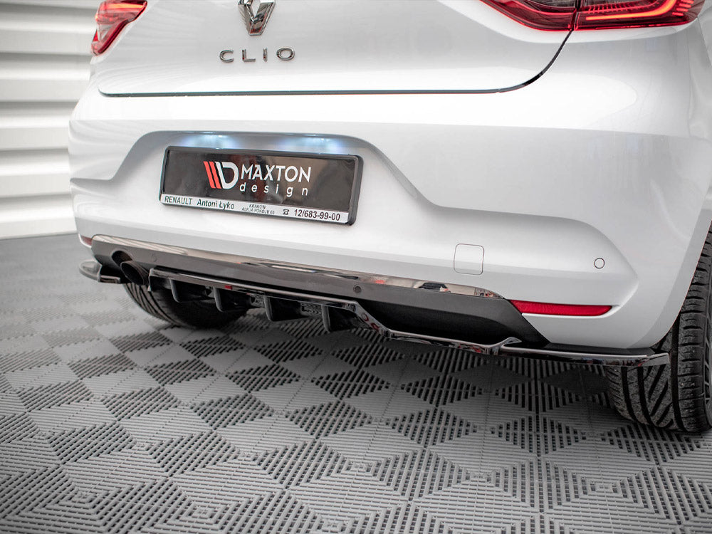 MAXTON DESIGN Central Rear Splitter (Vertical Bars) Renault CLIO Mk5 (2019-)