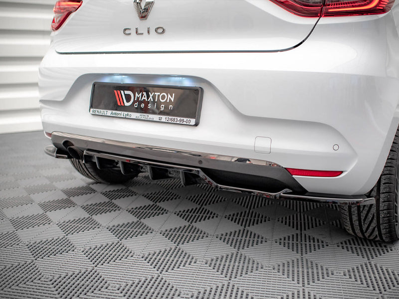 MAXTON DESIGN Central Rear Splitter (Vertical Bars) Renault CLIO Mk5 (2019-)