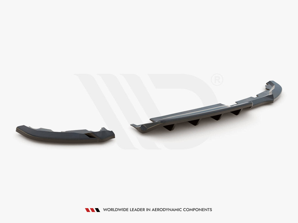 MAXTON DESIGN Central Rear Splitter (Vertical Bars) Renault CLIO Mk5 (2019-)