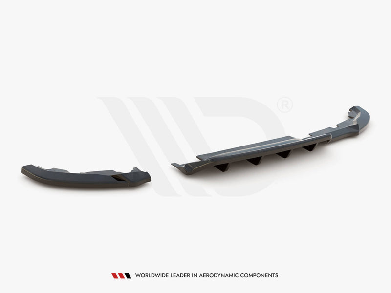 MAXTON DESIGN Central Rear Splitter (Vertical Bars) Renault CLIO Mk5 (2019-)