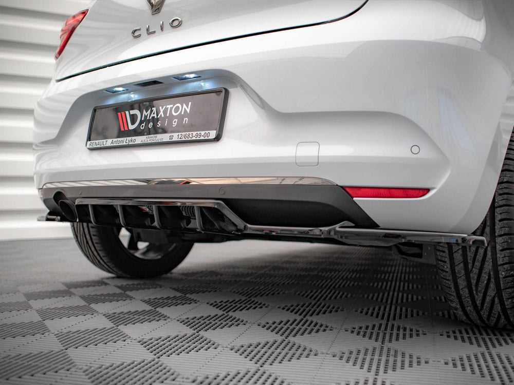 MAXTON DESIGN Central Rear Splitter (Vertical Bars) Renault CLIO Mk5 (2019-)