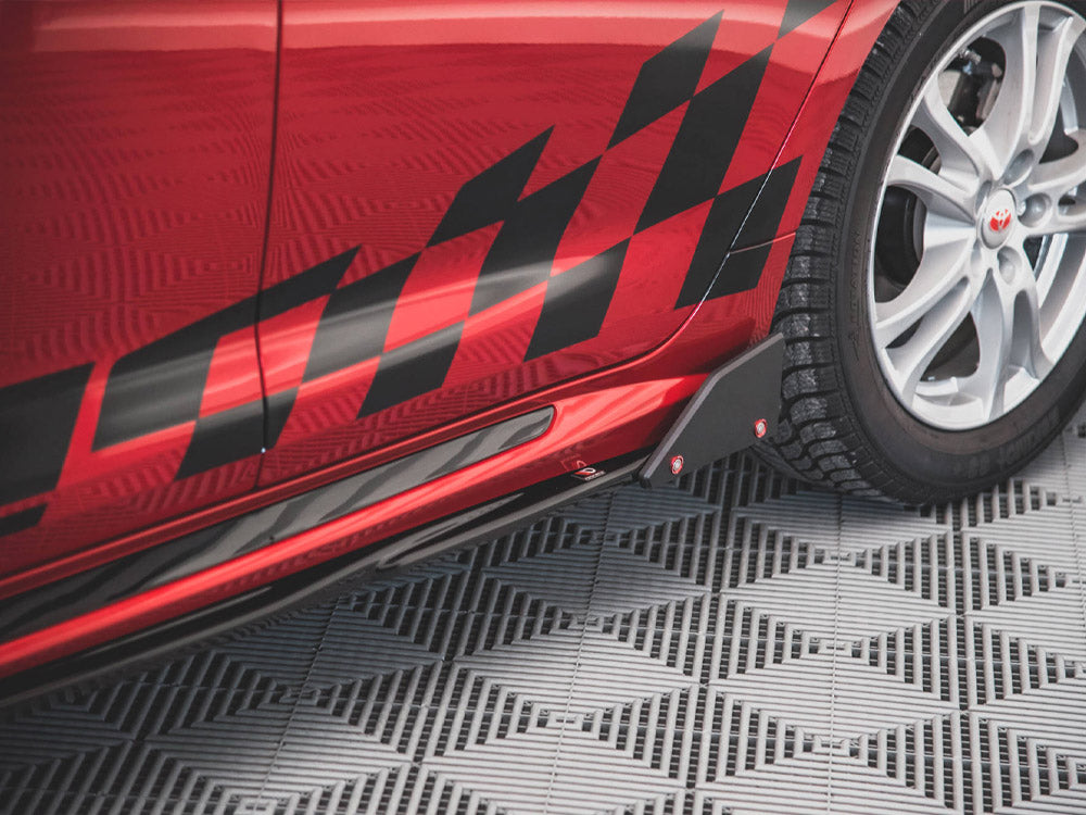 Side Skirts Diffusers V.1 + Flaps compatible with Toyota Corolla GR Sport Hatchback XII