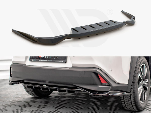 MAXTON DESIGN Central Rear Splitter (Vertical Bars) Lexus UX MK1 (2018-)