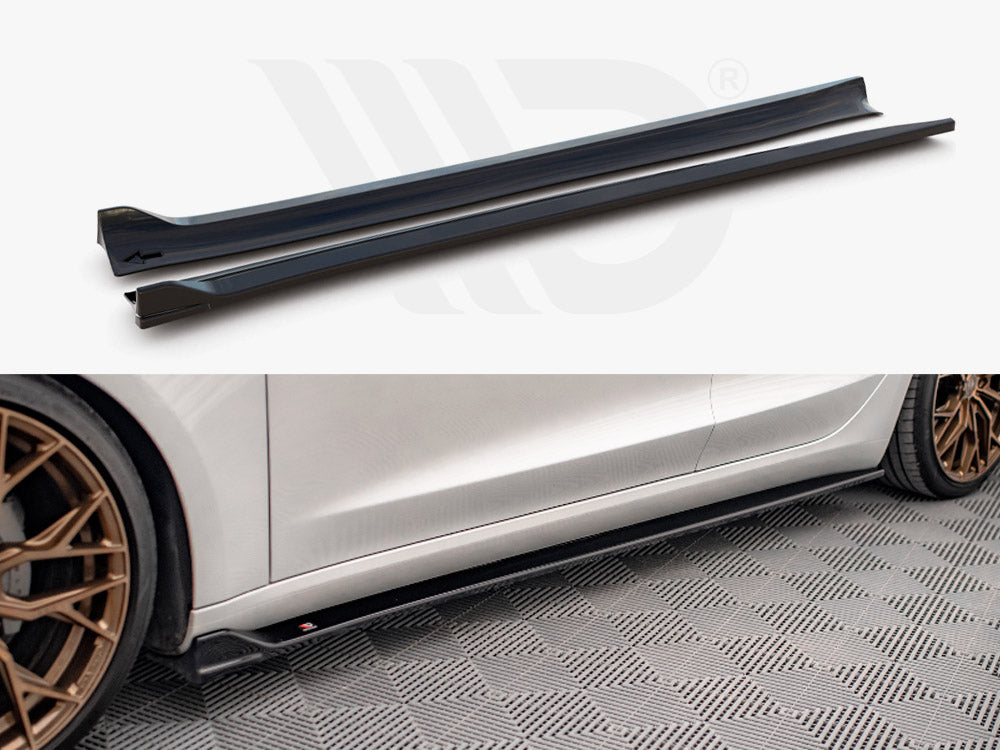 Side Skirts Diffusers V.2 Tesla Model 3 (2017-)