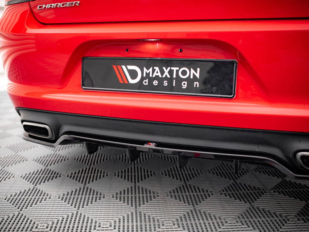 Rear Splitter (Vertical Bars) compatible with Dodge Charger R/T Mk7 Facelift