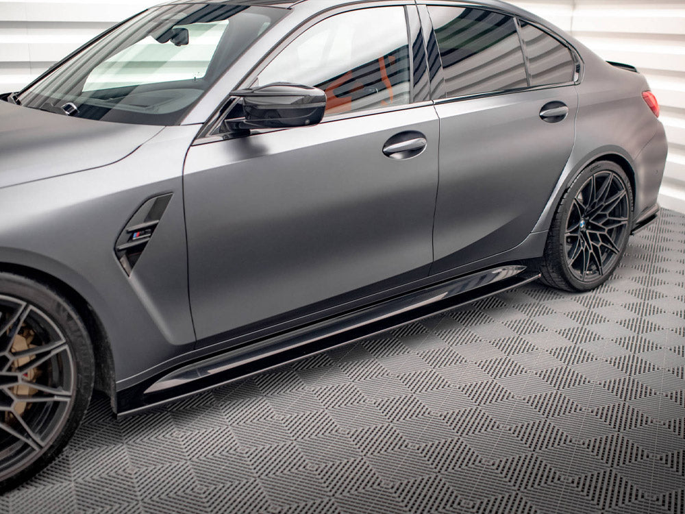 Side Skirts Diffusers V.1 compatible with BMW M3 Sedan / Touring G80 / G81