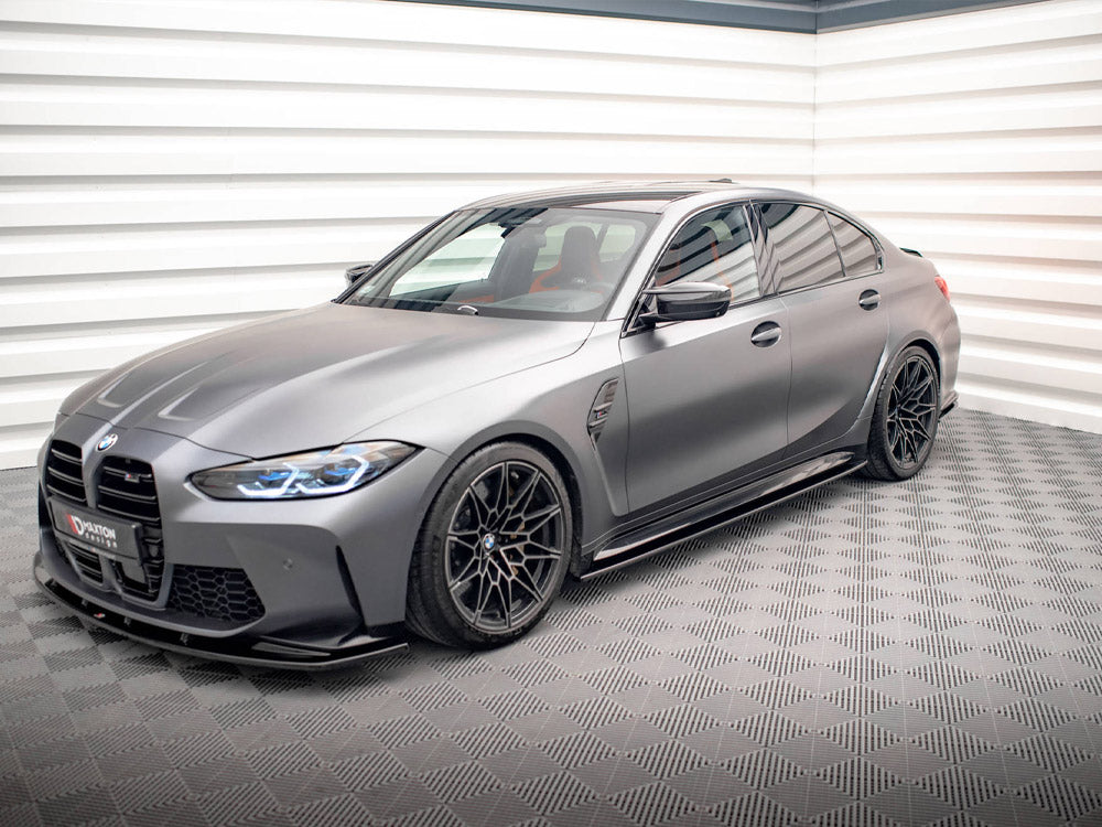Side Skirts Diffusers V.1 compatible with BMW M3 Sedan / Touring G80 / G81