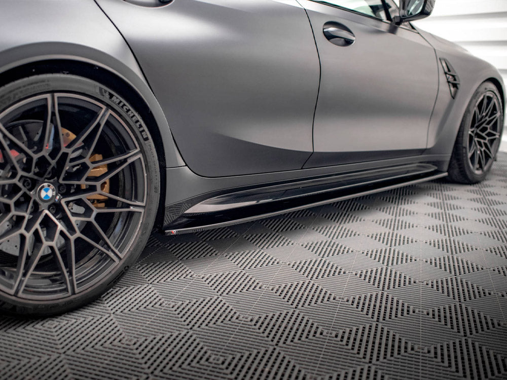Side Skirts Diffusers V.1 compatible with BMW M3 Sedan / Touring G80 / G81