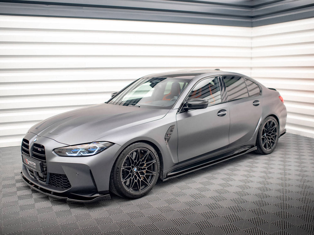 Side Skirts Diffusers V.2 compatible with BMW M3 Sedan / Touring G80 / G81